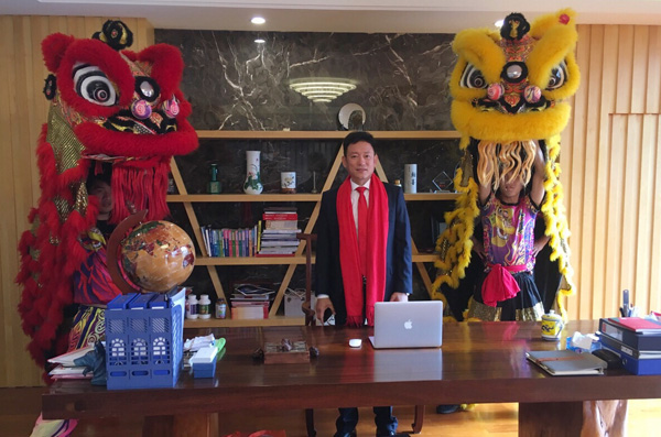 千秋偉業(yè)添錦繡 萬里鵬程展宏圖 —— 常青樹舞獅獻瑞賀新春，歡天喜地迎開工！